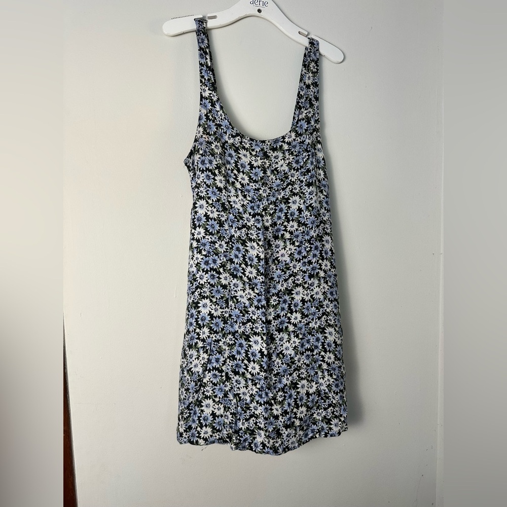 American Eagle Outfitters Black and White Floral Mini Dress